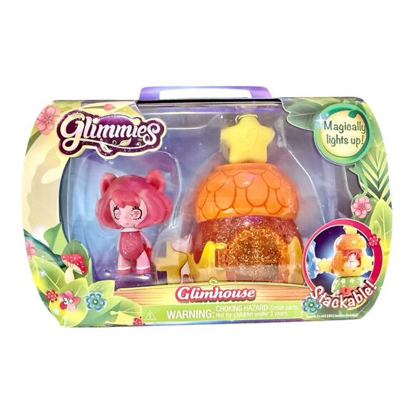 New Glimmies Glimhouse Pink Glimmie Orange Glimhouse Light-up RETIRED! - Picture 1 of 3